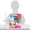 Horizon Group USA Barbie Make Your Own Layered Lip Balm Kit, DIY 5 Custom Lip balms by Mixing Flavors Like Vanilla, Strawberry, Watermelon & Tropical Punch, Multicolored