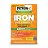 Vitron-C Iron Supplement, Once Daily, High Potency Iron Plus Vitamin C, Supports Red Blood Cell Production, Dye Free Tablets, 60 Count