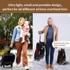 Lightweight Travel Stroller - Compact Umbrella Stroller for Airplane, One-Hand Folding Baby Stroller, Newborn Infant Stroller w/Adjustable Backrest/Footrest/Canopy/T-Shaped Bumper (Black)