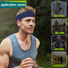 8 Pack Sport Headbands for Men, Elastic Soft Fabric Non-Slip Hair Bands Hair Warp Running Cycling Sports Tennis Basketball Daily Workout