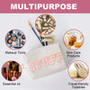 Burskit Stuff Bag Preppy Travel Makeup Bag Organizer Patch Large Varsity Stoney Clover Chenille Letter Cosmetic Toiletry Nylon Cute Preppy Bags PU Leather Waterproof Portable Pouch Storage Purse