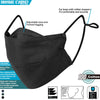 BASE CAMP Reusable Cloth Dust Face Masks 100% Cotton Washable Adjustable Breathable Fabric Mask with Filter Pocket