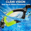 EverSport Kids Swim Goggles, Pack of 2 Swimming Goggles for Children Teens, Portable Anti-Fog Anti-UV Youth Swim Glasses Leak Proof for Age4-16, Green/Black & Mirrored Blue