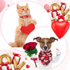 40 Pcs Valentine Dog Bow Ties Set 26 Valentine's Day Pet Bowties 10 Heart Love Pet Necktie 4 Valentine Dog Bandana Valentine Dog Grooming Accessories for Dog Cat Pet Valentine Decor (Romantic Style)