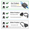 CAPUP Ethernet Splitter 1 to 2 High Speed 1000Mbps, Gigabit Ethernet Splitter, LAN Splitter with USB Power Cable, RJ45 Splitter for Cat5/5e/6/7/8 Cable[2 Devices Simultaneously Networking]