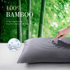 WishSmile Body Bamboo Cooling Pillowcases Long Pillow Cases Breathable Cool Silky Soft Moisture Wicking for Hot Sleepers,Hair and Skin Friendly,Dark Grey,1 Pack,20x54 inches
