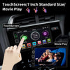 Double Din Car Stereo Radio Compatible with Apple Carplay and Android Auto, 7-Inch HD Touchscreen with Voice Control, Mirror Link, Backup Camera, Steering Wheel, Bluetooth, AM/FM, USB/TF/AUX Port