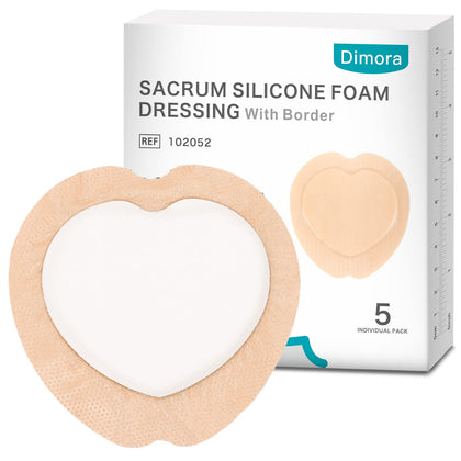 Dimora Wound Dressing Sacrum Foam Bandages Silicone Adhesive Border 7