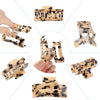 Hair Claw Clips 8 Pack Tortoise Barrettes Rectangle Shape Clips 3 Inch Fashion Hair Clips for Women