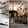Corefirst Luxe Kit Resistance Pilates System - Worlds Best Portable, Reformer Style Pilates - Medium & Heavy Resistance Bands + Slider Disks - Pilates for Home - App Workouts for All Levels