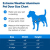 PetSafe Extreme Weather Dog and Cat Door - Aluminum Frame Pet Door - Large
