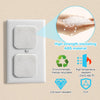 Mriuuod Baby Proofing Outlet Covers 60 Pack Child Safety Plug Covers Electric Shock Prevention 3-Prong White