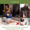 Heart of Tafiti Child Proof Door Knob Covers, Toddler Door Locks, Baby Proof Safety Locks for Doors, 4 Pack/White
