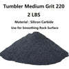 2 lbs Rock Tumbler Grit for Step 2 Tumbling Stones, Tumbler Media Grit,Rock Polishing Grit Media, Works with Any Rock Tumbler, Rock Polisher, Stone Polisher,Medium 220# Silicon Carbide Grit