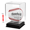 KKU Baseball Display Case, Baseball Holder for Ball Display Cube Box, UV Protected Acrylic Baseball Storage Official Size Box , Memorabilia Display Case for Baseball