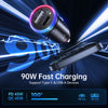 SYNCWIRE USB C Car Charger 90W [PD 45W & QC 45W] for iPhone 15 Fast Charging Cigarette Lighter USB Charger Adapter [Safety Certified] Compatible with iPhone 15 Pro Max 14 13 12, Samsung, Pixel, iPad