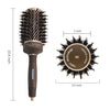 FIXBODY Boar Bristles Round Hair Brush, Nano Thermal Ceramic & Ionic Tech, Roller Hairbrush for Blow Drying, Curling, Straightening, Add Volume & Shine (3.3 inch, Barrel 2 inch)