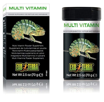 Exo Terra Multi Vitamin Powder Supplement for Reptiles and Amphibians, 2.5 Oz., PT 1861