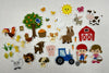 Story Time Felts 37 Piece Farm Animals Felt Figures for Flannel Board Set Small (Mini Farm)