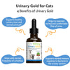 Pet Wellbeing Urinary Gold for Cats - Vet-Formulated - Feline Urinary Tract Health, Supports Normal Urinary pH - Natural Herbal Supplement 2 oz (59 ml)