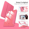 DTTOCASE for iPad 10th Generation Case 2022, 10.9 Inch Case with Clear Transparent Back and TPU Shockproof Frame Cover [Built-in Pencil Holder, Support Auto Sleep/Wake] -Watermelon