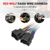 RED WOLF Car Aftermarket Radio Stereo Wiring Harness Adapter Connector Compatible with 2006-2013 Chevy GMC Express Savana Buick
