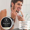 Beard Balm for Men - Leave in Beard Conditioner - Scented Beard Styling Balm Made with Natural & Organic Beard Butter, Argan & Jojoba Beard Oils - Styles, Strengthens & Softens Beards and Mustaches by Striking Viking (Vanilla, 2 Ounce (Pack of 1))