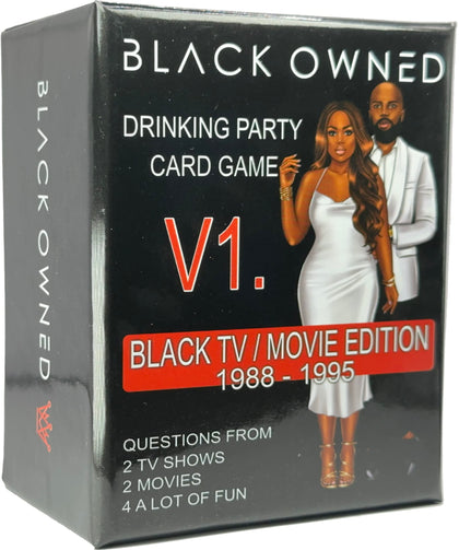 Black Owned - Adult Party Drinking Black People Trivia Card Game - African American 80s & 90s Movie TV Trivia Game - Get Your Hood Card Revoked Not Knowing Your Culture Shows - 1st Edition