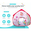 Pop it Up: Horse Stable - Pop-Up Playtent - Fun2Give Indoor Playhouse, Front & Back Doors, Spacious Interior, Pretend Play, Toddlers & Kids Ages 3+