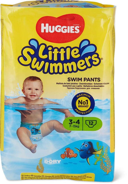 Huggies Little Swimmers Disposable Swim Pants, Small (15lb-34lb.), 12-Count