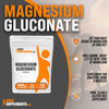 BulkSupplements.com Magnesium Gluconate Powder - Magnesium Supplement, Magnesium Gluconate Supplement - Gluten Free, 1400mg (75mg of Magnesium) per Serving, 1kg (2.2 lbs)
