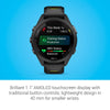 Garmin Forerunner 265S Running Smartwatch, Colorful AMOLED Display, Training Metrics and Recovery Insights, Black and Amp Yellow, 42 mm