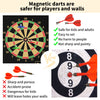 Mixi Magnetic Dart Board for Kids, Outdoor Toys Kids Games Double Sided Dart Board Games Set for Boys with 12 Darts, Best Toys Gifts for Teenage Boys Girls Age 5 6 7 8 9 10 11 12 13 14 15 16 Years