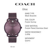 Coach Women's Elliot Mesh Bracelet Watch | Elegance and Sophistication Style Combined | Premium Quality Timepiece for Everyday Style (Model 14504211)