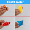 15 PCS Ocean Animals Rubber Bath Toy Water Squirters with Floating Bathtub Squeeze and Play Soft Sea Creatures anf Fishing Net for Baby, Toddlers and Kids