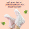 SpaLife Softening Care Foot Sockies (8-Pack) - Spearmint & Tea Tree Oil, Exfoliating Pack for Healthy Feet, Intensive Repair, Callus Remover Sockies, Dry Skin Solution, Moisturizing Foot Treatment