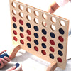 BSIRI Wooden Connect a Row in 4 - Board Games Kids Outdoor Toys Home Decor Rustic Yard Games Family Games for Kids and Adults Giant Jumbo Birthday Gifts for Men