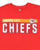 New Era NFL Men's Measured Dri-Tek Long Sleeve T-Shirt, Adult Pro Football Tagless T-Shirt, Kansas City Chiefs, X-Large