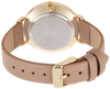 Nine West Women's Gold-Tone and Tan Strap Watch, NW/2346GPTN