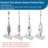 Heavy-Duty Steam Scrub Mop Pad Fit Shark Steam Pocket Mop S3501 S3601 S2901 S2902 S3550 S3801 S3901 SE450 S3601D S3901D for All Hard Floors