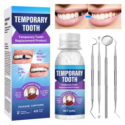 Tooth Repair Kit, Moldable Tooth Filling Repair Kit, Dental Care Kit for Fixing Missing & Broken Replacements, Fake Teeth DIY at Home, Regain Confidence Smile for Men and Women