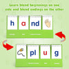 Aizweb CVCC & CCVC Word Builder,Phonics Games Flash Card for Preschool Kindergarten Classroom,Special Education Reading Manipulative Spelling Toy for Learning Activity Teacher School Supplies