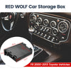 RED WOLF Single Din Car CD Player Radio Stereo Dash Trim Storage Pocket Box Kit Mounting Pocket Fit Toyota Universal Black Durable ABS for Collecting Items