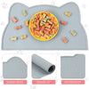 6 Pcs Cat Food Mat Silicone Pet Feeding Mat for Floor Non Slip Waterproof Dog Food Mat for Food and Water Pet Cat Placemat Non Spill Pet Dish Tray for Dogs, Cats Others Animal