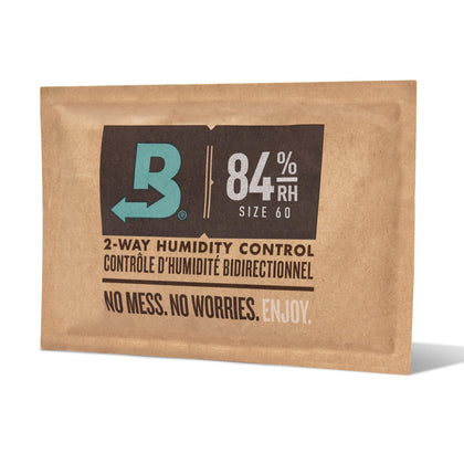 Boveda 84% Two-Way Humdity Control Pack For Seasoning - Season Wood Containers - Size 60 - Single - Individually Wrapped Seasoning Packet