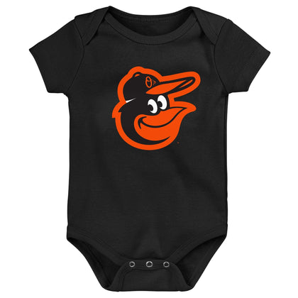 Genuine Stuff MLB Newborn & Infants 0-24 Months Primary Logo Onesie Bodysuit Romper (Baltimore Orioles, 3/6 Months)