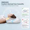 Zibroges Cervical Memory Foam Pillow for Neck Shoulder Pain Relief Sleeping Supports Your Head, Ergonomic Orthopedic Contoured Cooling Bed Pillow for Side, Back and Stomach Sleepers