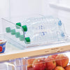 iDesign Recycled Water Bottle Organizer Bin for Kitchen, Basement, Garage Fridge, Set of 1, Clear Plastic