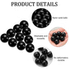 150 Pieces 68 Cal Paintballs Solid Balls 68 Breaker Balls Hard Nylon Paintball for Shooting Training Practice (Black)
