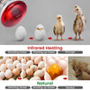 YEAOI Heat Lamp for Chickens Coop Brooder and Reptile Heat Bulb 150 Watt Infrared Red Light